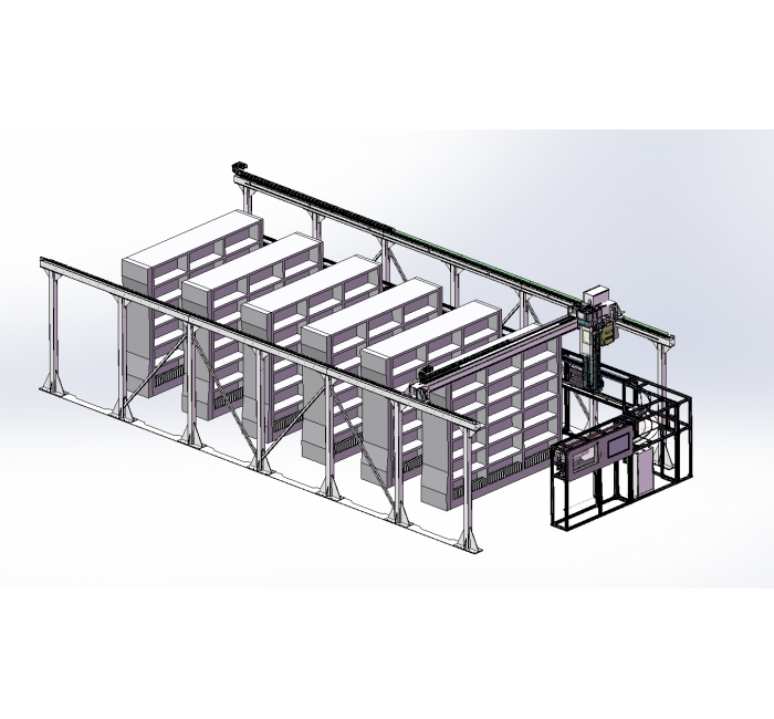 无人库房---绗架式